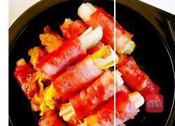 培根菇菜卷的做法图解9