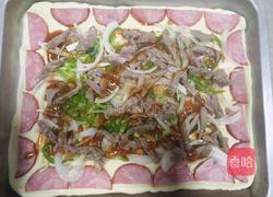 黑胡椒牛柳披萨的做法图解4