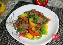 彩椒爆牛肉的做法图解9