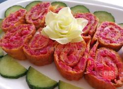 火龙果皮蛋卷的做法图解12