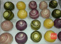 彩色螺旋蛋黄酥的做法图解24