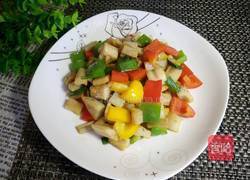 彩椒藕丁的做法图解11