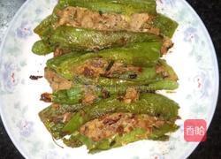 香辣虎皮椒包肉的做法图解4