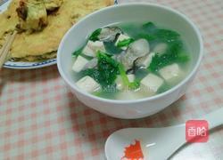 海蛎子豆腐茼蒿汤的做法图解7