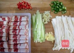 金针菇汆肥牛的做法图解3