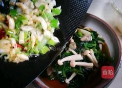 菠菜拌牡蛎的做法图解8