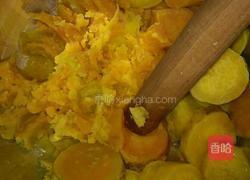 家常糯米地瓜小点心的做法图解2