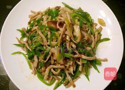 鲁菜大师蒋家菜尖椒香辣肉丝的做法图解4