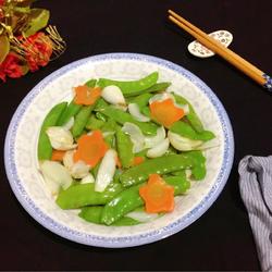 荷兰豆炒百合的做法[图]