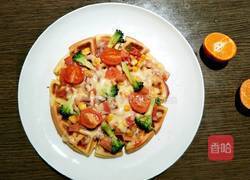 华夫饼披萨微波炉版的做法图解4