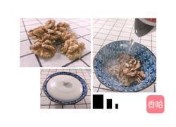 红绿配炒核桃的做法图解1