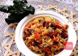 腊肠蒸饭的做法图解11