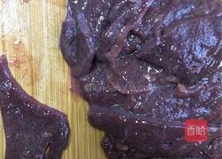 菠菜拌肝尖的做法图解3