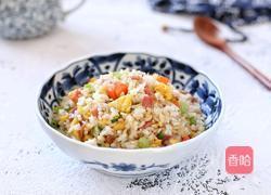 杂蔬火腿蛋炒饭的做法图解15