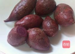 紫薯糯米球的做法图解1