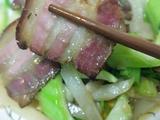 农家腊肉炒棒菜的做法[图]