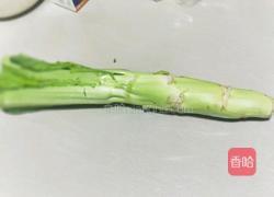 农家腊肉炒棒菜的做法图解4