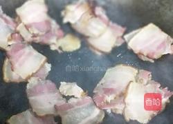腊肉炒花菜的做法图解2