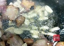 腊肉炒花菜的做法图解4