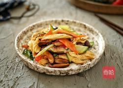 杂蔬香菇烧腐竹的做法图解14