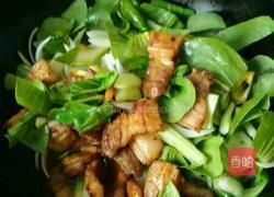 豆泡油菜的做法图解4