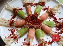 五彩金针菇卷的做法图解9