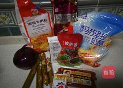 火腿圈香肠披萨的做法图解2