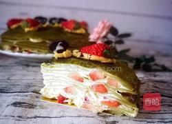 抹茶草莓千层的做法图解13