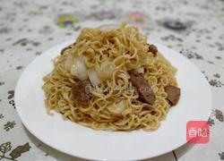 牛筋丸黑椒汁炒面的做法图解7