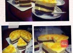 可可芒果慕斯蛋糕的做法图解1