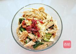 黄瓜拌腐竹花生米的做法图解8