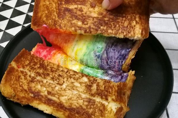 彩虹芝士面包
