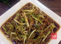 蒜黄炒肉的做法图解10