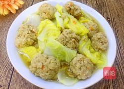 娃娃菜肉圆汤的做法图解13