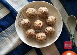 蛋皮藕酿花生丸子的做法图解5