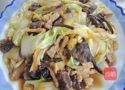 榛蘑炒菜白菜的做法图解7