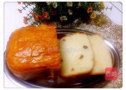 奶油葡萄干面包的做法图解1