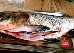 泡椒豇豆烧全鱼的做法图解3