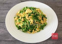 蒜苗炒鸡蛋的做法图解6