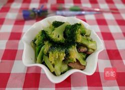 西兰花炒肉的做法图解8