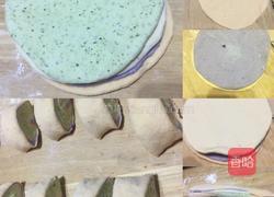 彩色小馒头、黑芝麻花生酱花卷的做法图解11