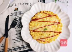 华丽丽的芝士玉米烙的做法图解9