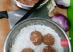 糯米肉丸子的做法图解2