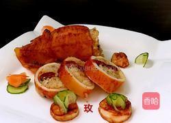 土耳其鱿鱼筒酿饭的做法图解1