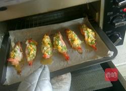 焗芝士大海虾的做法图解5