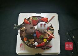 巧克力淋面奥利奥咸奶油蛋糕(六寸)的做法图解1