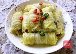 白菜肉馅卷的做法图解8