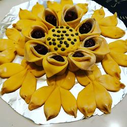 春天来了花开富贵黄金南瓜面点的做法[图]