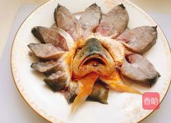 清蒸开屏大黄鱼的做法图解4