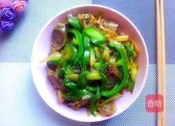 青椒炒腊肠的做法图解6